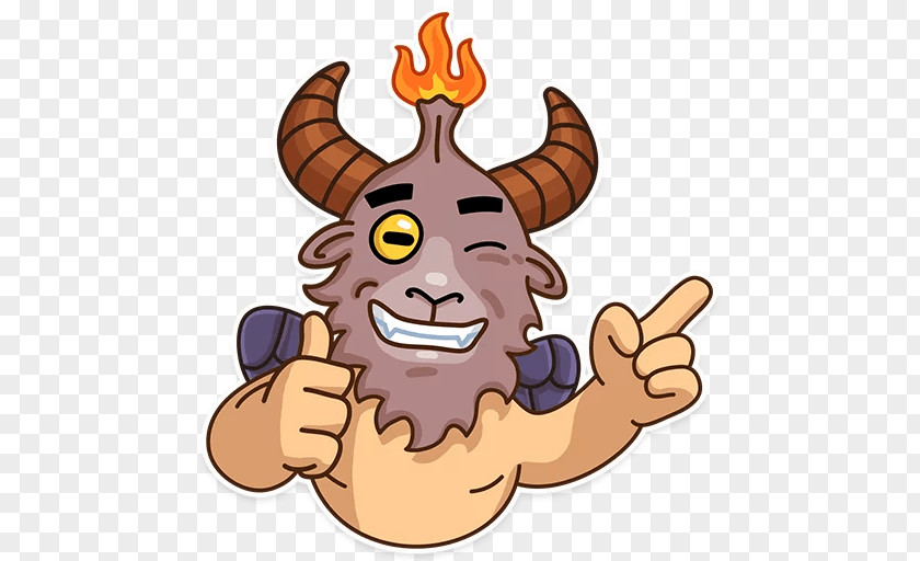 Sticker Baphomet Telegram Devil Clip Art PNG