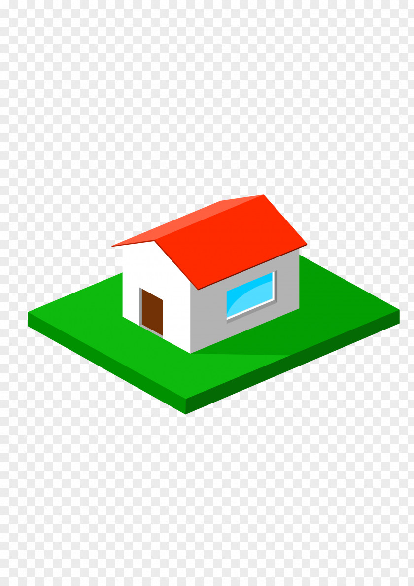 Cartoon House Model Drawing PNG