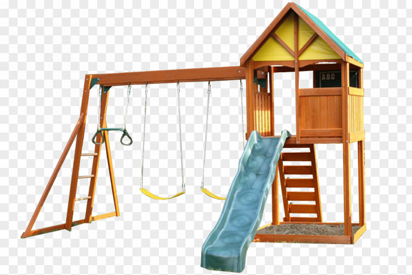 Country Setting Swing Playground Slide Jungle Gym Child PNG