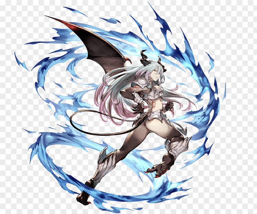 Fantasy Blue Crescent Granblue Rage Of Bahamut Character Video Game Concept Art PNG