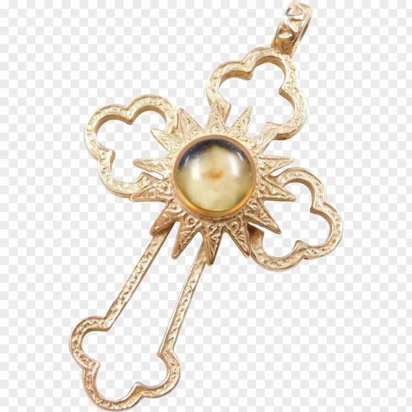 Gold Cross Body Jewellery Charms & Pendants Clothing Accessories Pearl PNG