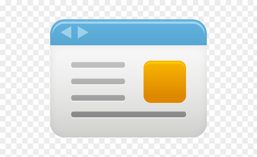 Webpage Computer Icon Material Yellow PNG