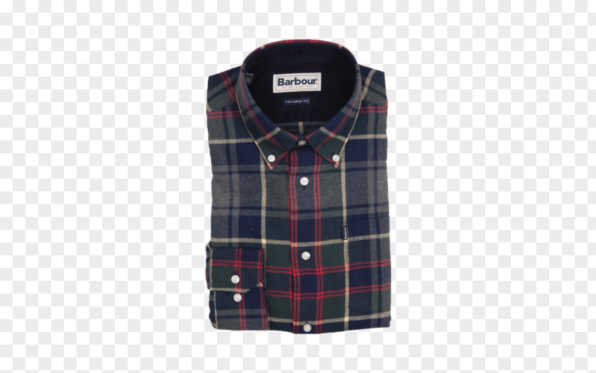 Dress Shirt Tartan Collar Sleeve Button PNG