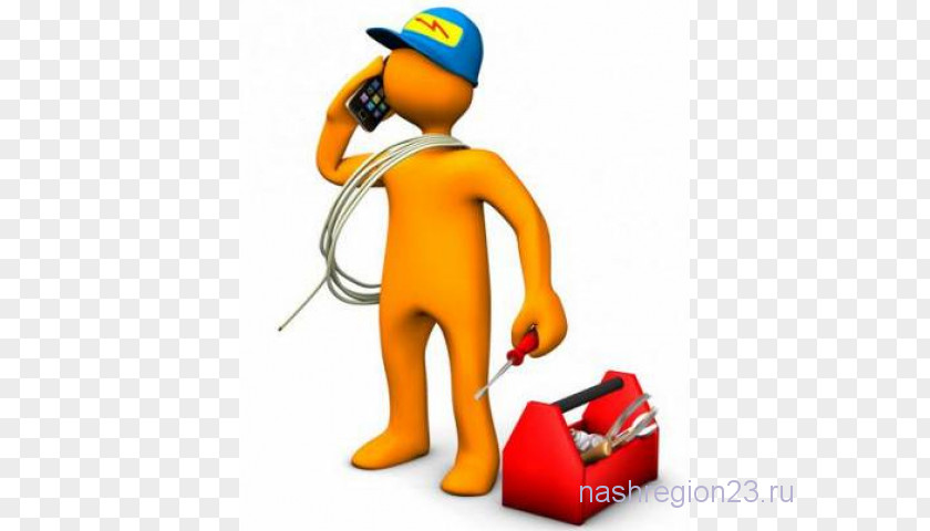 Electrician Cartoon Service AC Power Plugs And Sockets Construction Электрик в дом PNG