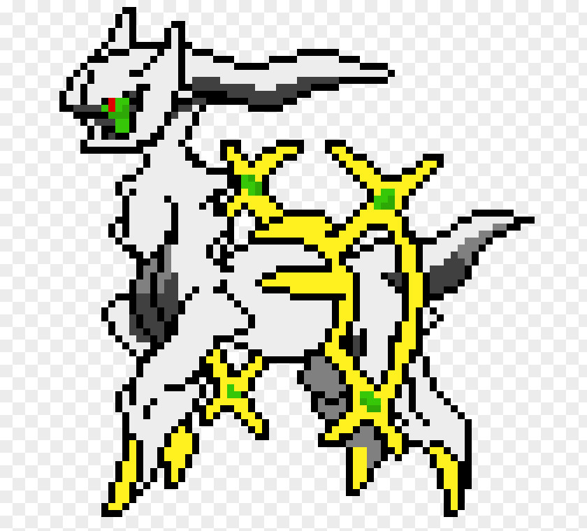 Pixelart Arceus Pokémon Pixel Art Pattern PNG