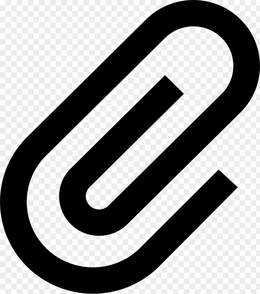 Attach Paper Clip Logo Art PNG
