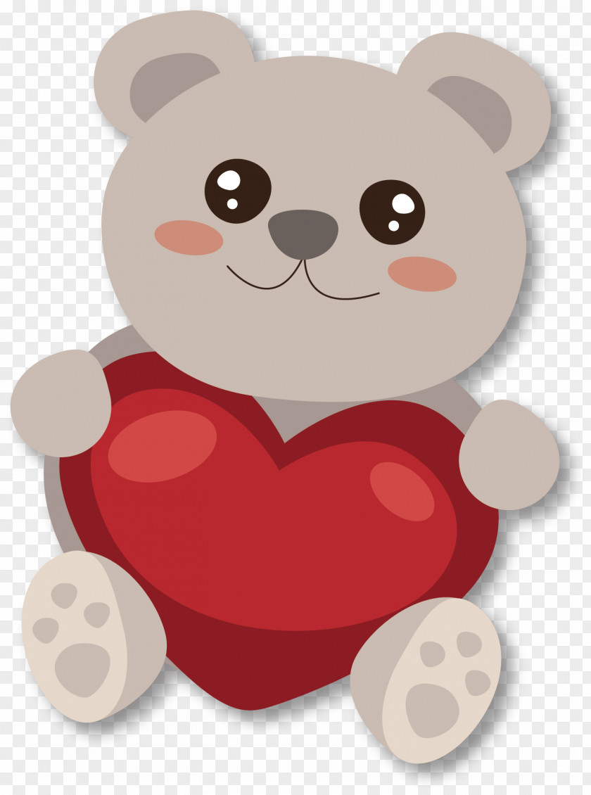 Cute Cartoon Panda Bear Euclidean Vector Valentines Day PNG