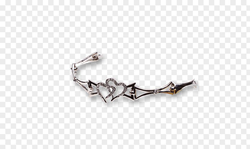 Diamond Bracelet Silver Chain Body Piercing Jewellery PNG