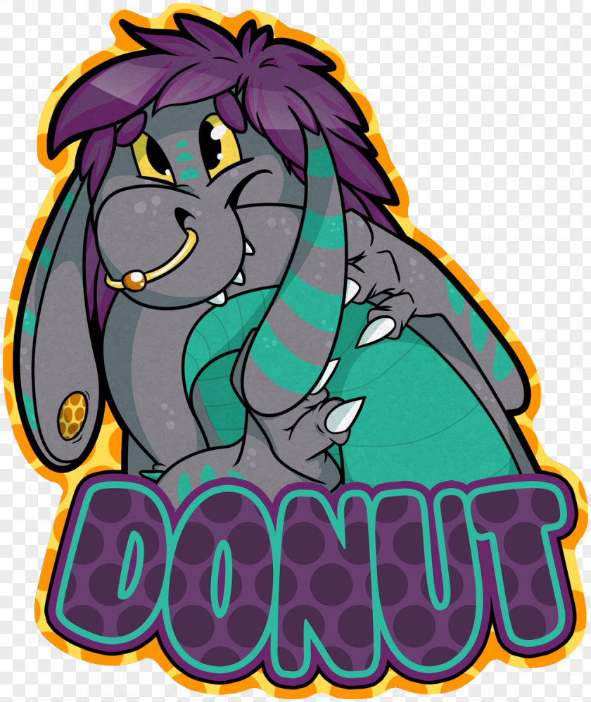 Donuts Vertebrate Horse Cartoon Clip Art PNG