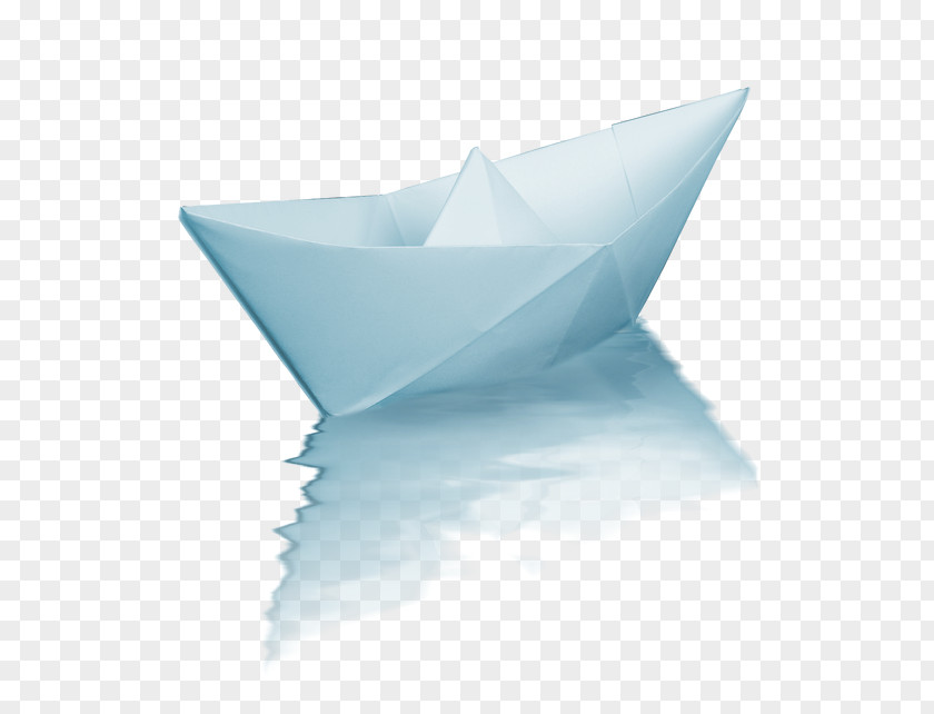 Folded Paper Boat In Water Blog Butter Color PNG