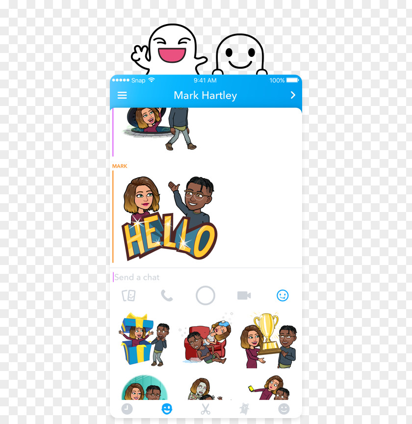 Snapchat Bitstrips Emoji Social Media Avatar PNG