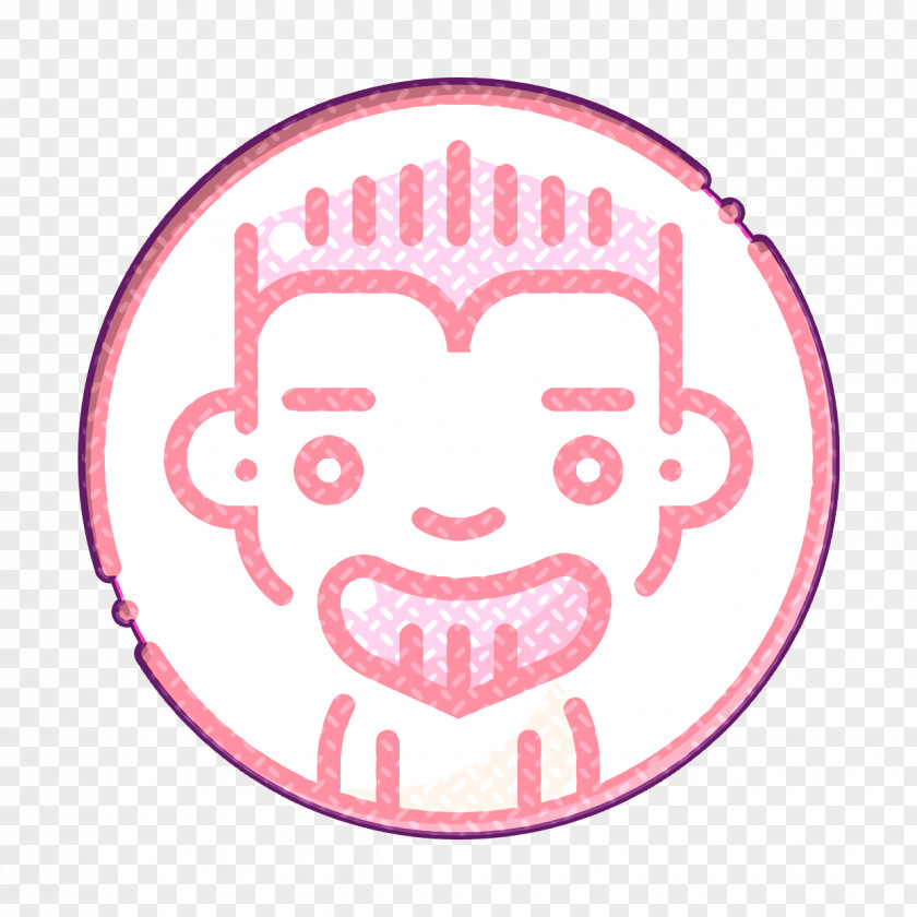 Spiky Hair Icon Avatars Man PNG