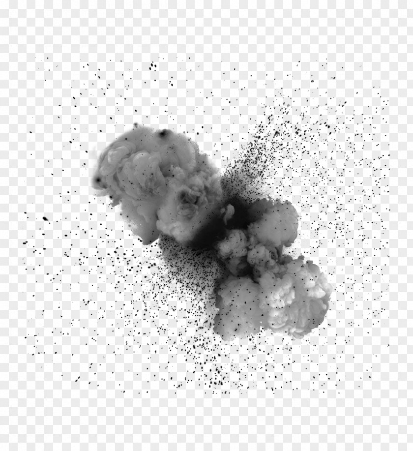 Gray Dust Explosion Powder PNG