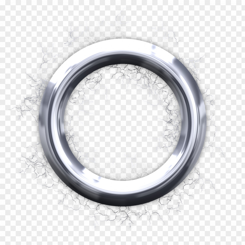 Badge Silver Circle Wheel Metal PNG
