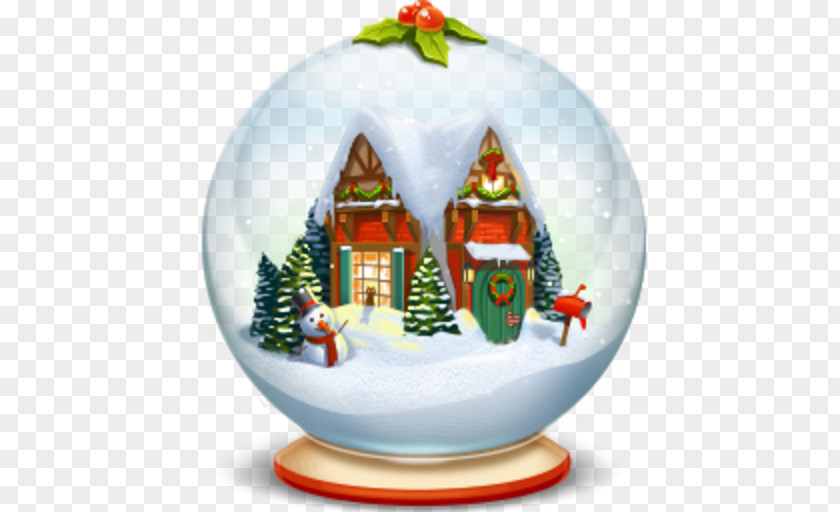 Christmas Crystal Ball Gift PNG