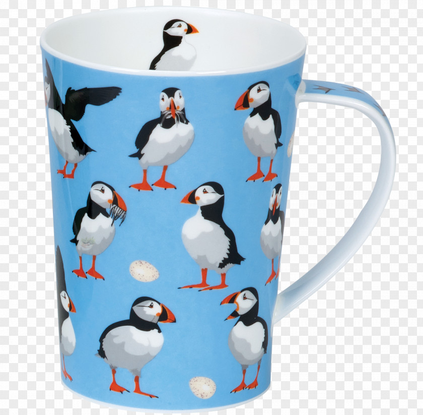 Mug Dunoon Argyll Bird World Puffins 17.6oz M Wessex Gilded Lace PNG