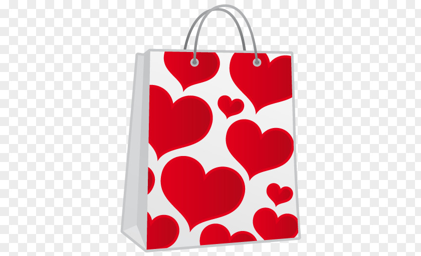 Shopping Bag Valentines Day Heart February 14 Icon PNG