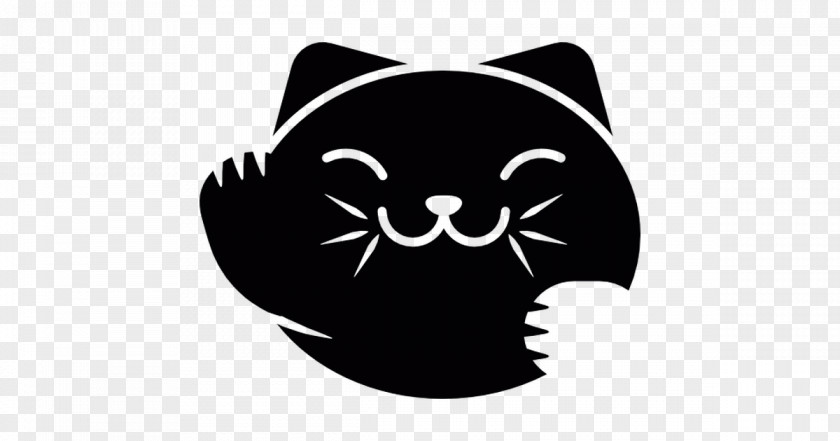 Cat Whiskers Black Logo PNG