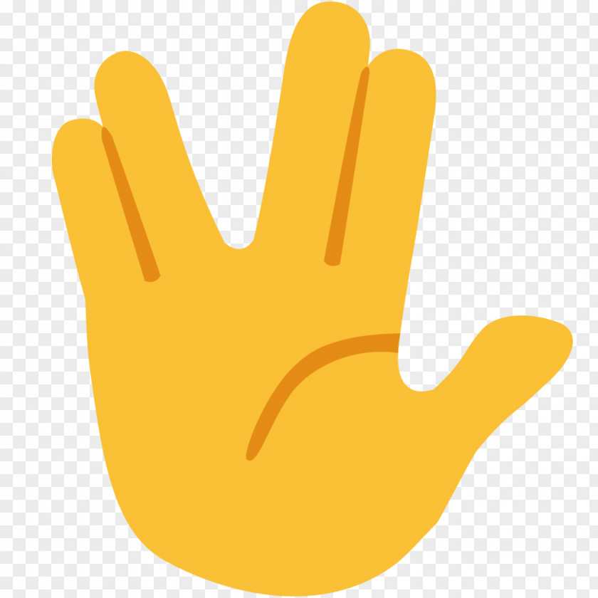 Hand Emoji Vulcan Salute Greeting Symbol PNG