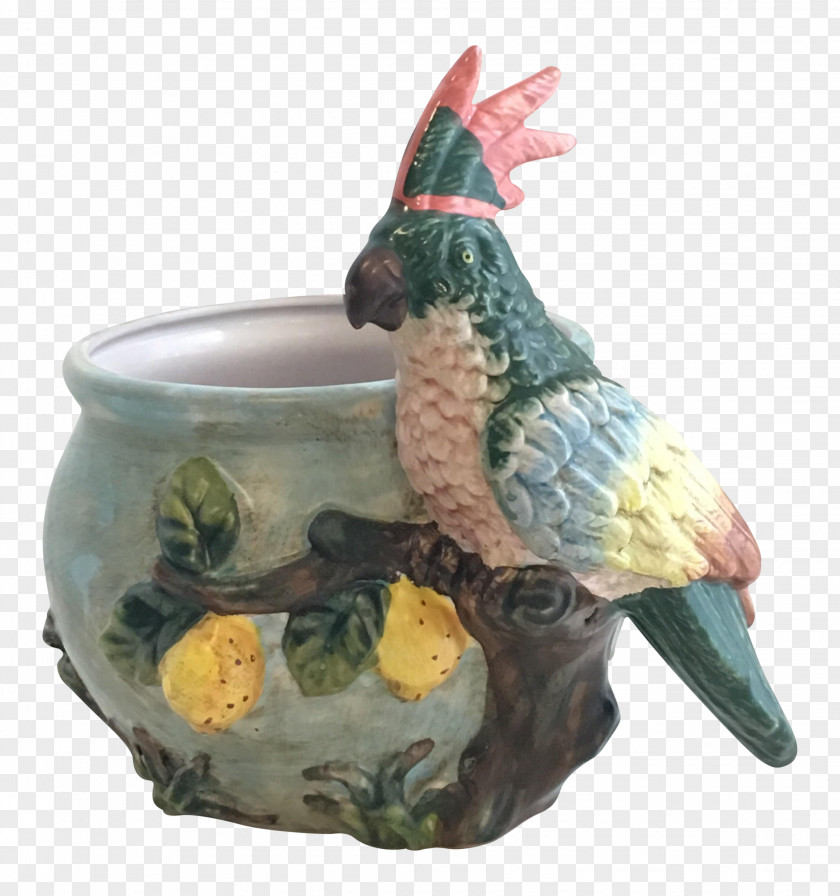 Hand Painted Birds Ceramic Flowerpot Artifact Beak Chicken As Food PNG