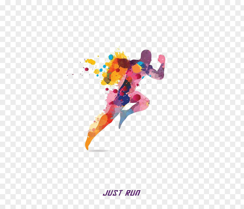 The Running Man Euclidean Vector Color Download PNG