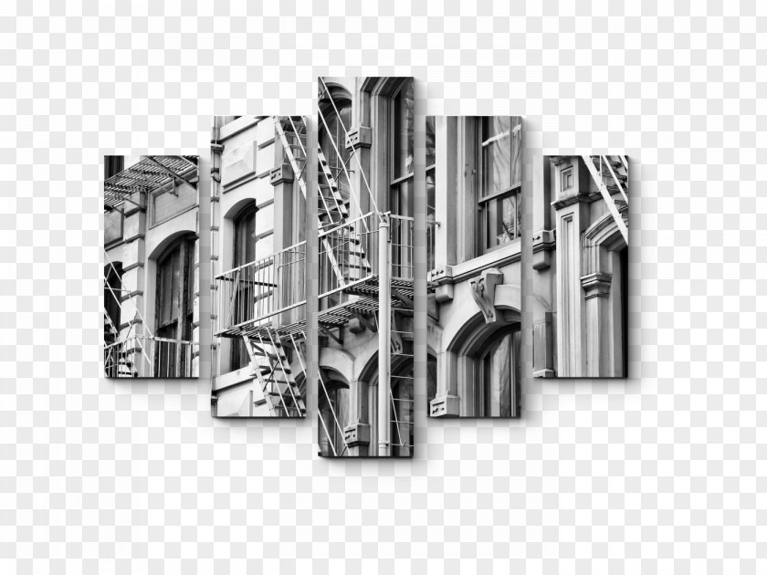 Building Fire Escape Staircases New York City Stock Photography PNG