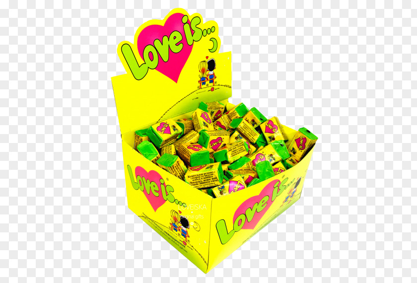 Chewing Gum Love Is... Pineapple Candy Taste PNG