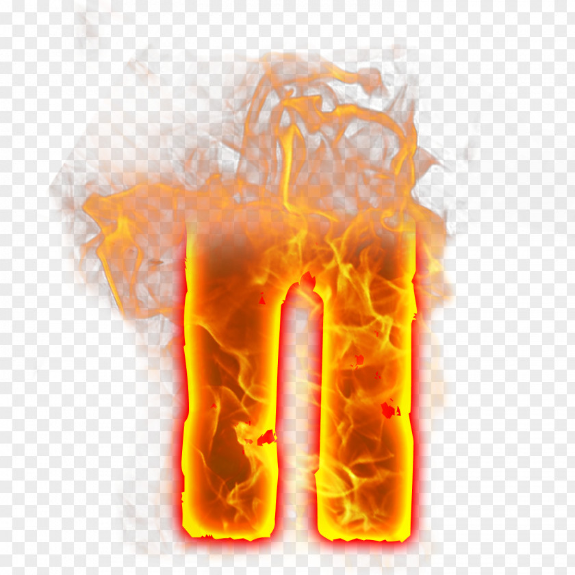 Fire Letter Font PNG