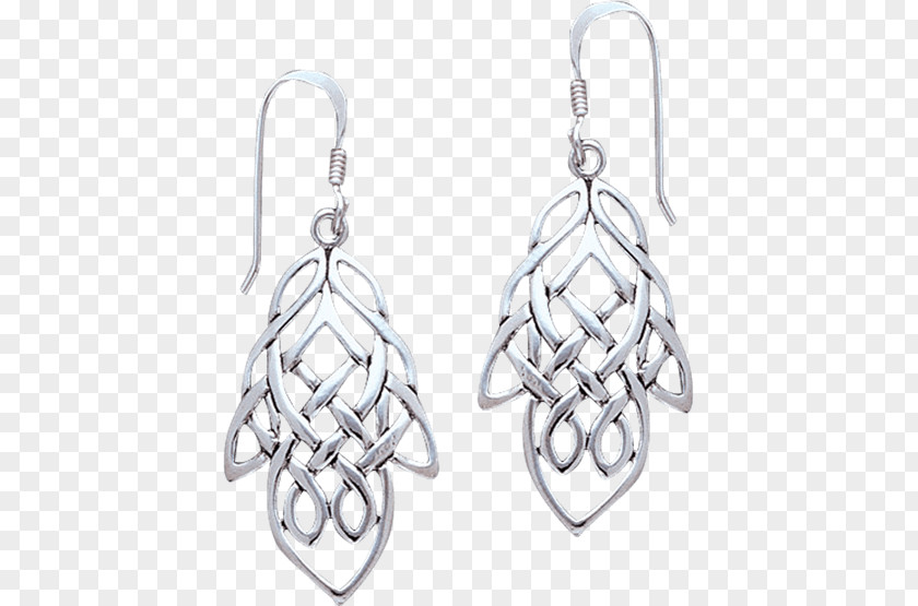 Gifts Knot Earring Silver Body Jewellery Celtic PNG