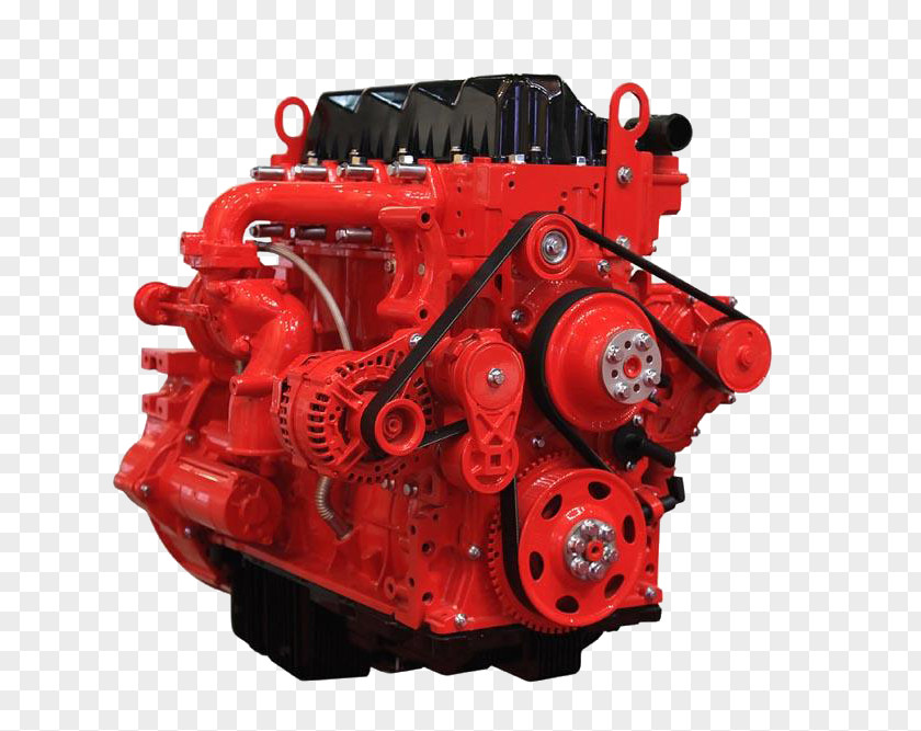 Red Gear Engine Car Diesel Turbocharger Stock Photography PNG