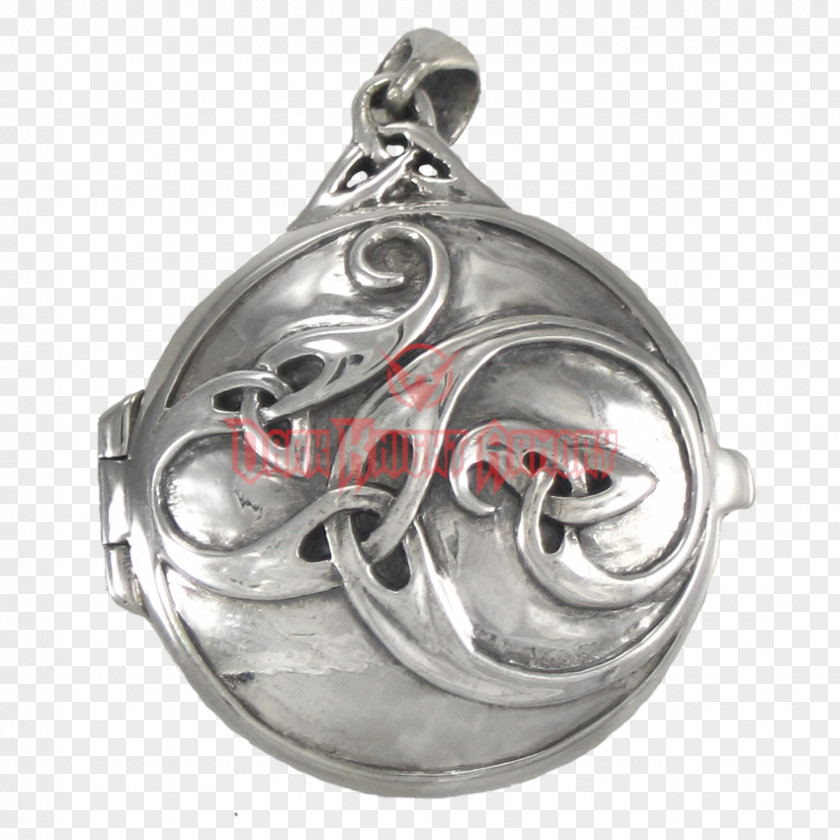 Silver Locket Celtic Knot Celts Wicca PNG