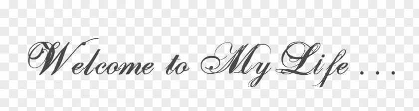 Story Of My Life Calligraphy Logo Black And White PNG