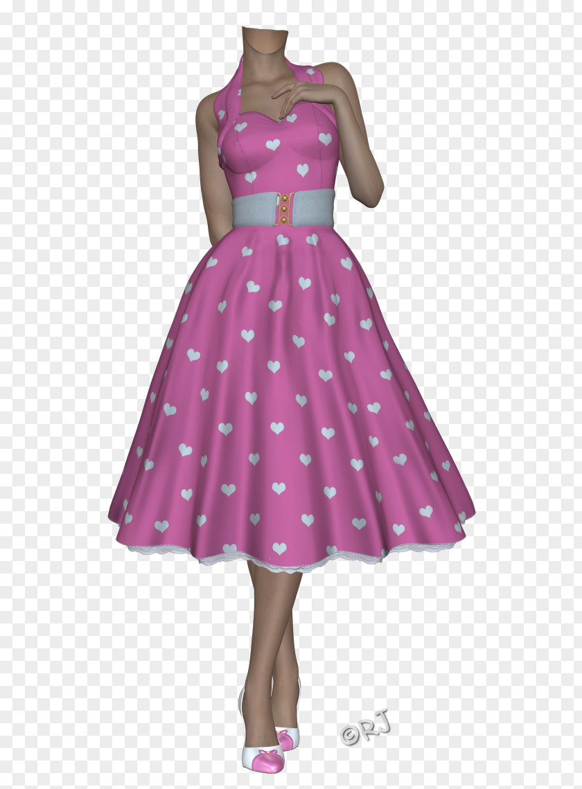 Dress Polka Dot Costume Design Cocktail PNG