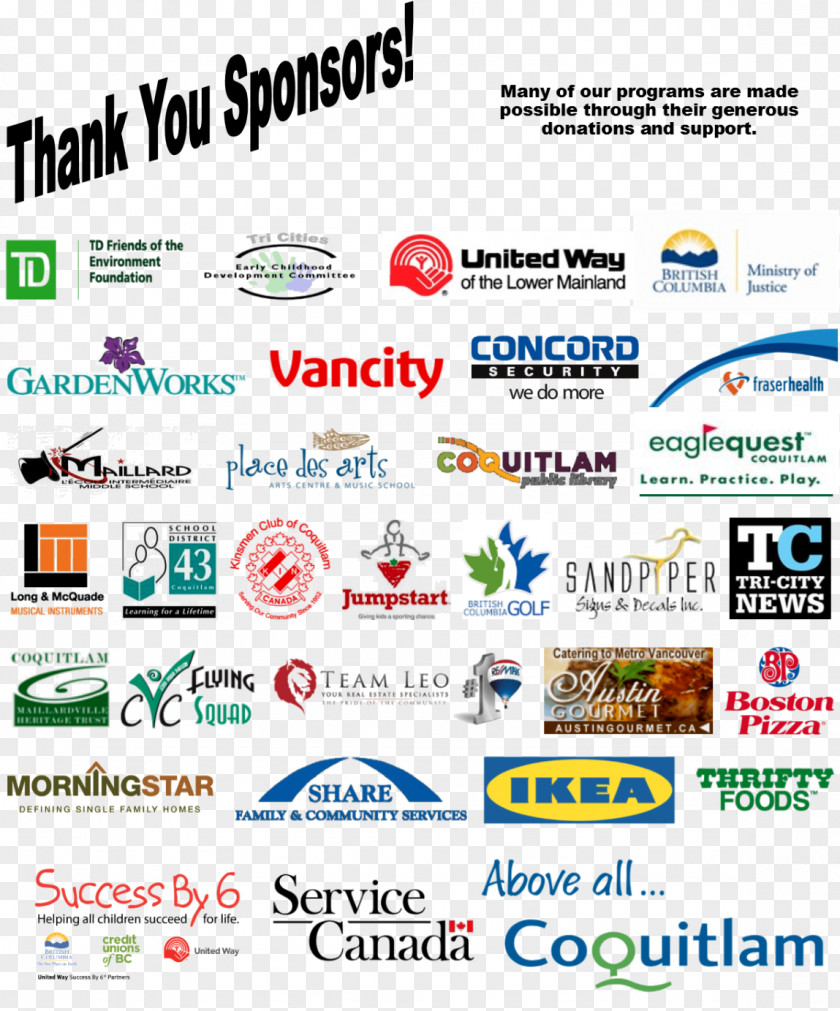 Sponsors Web Page Coquitlam Logo Display Advertising Online PNG