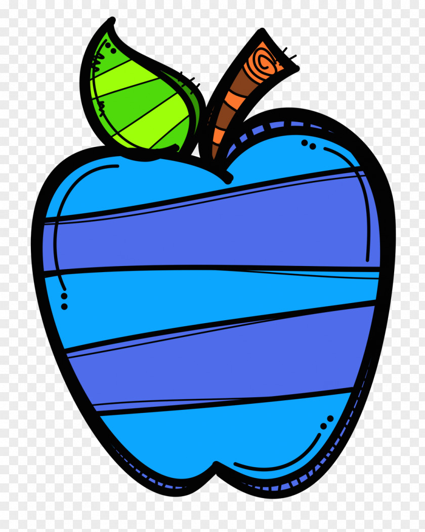 Blue Creative Apple Clip Art PNG