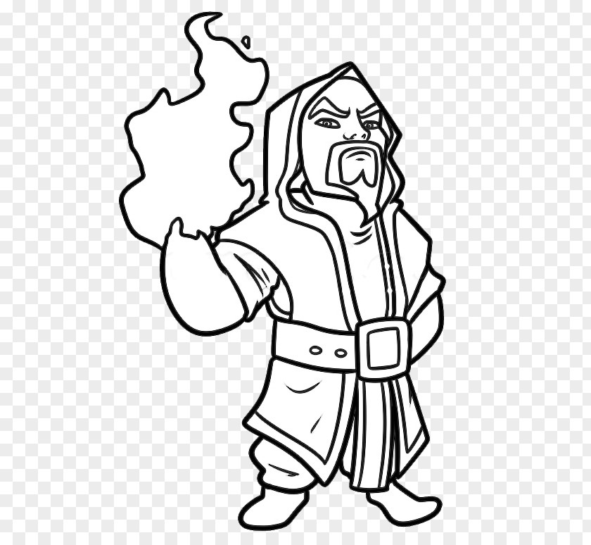 Clash Of Clans Drawing Image Magician Sketch PNG
