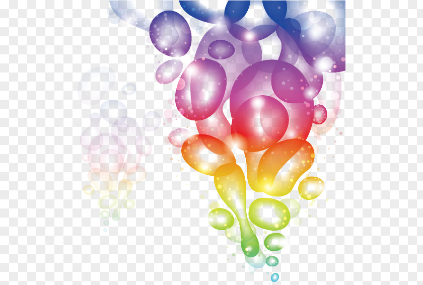 Colorful Bubbles Euclidean Vector Bubble Illustration PNG