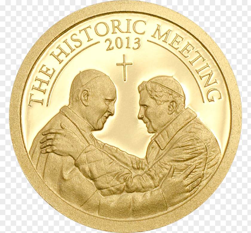 Pope Francis Europa Coin Programme Gold Royal Canadian Mint PNG