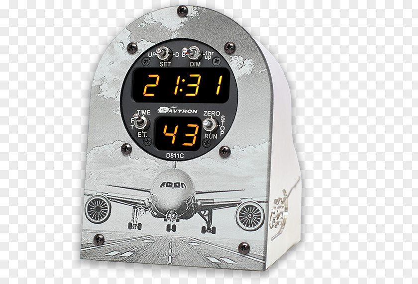 Table Clock Airplane Alarm Clocks Aircraft Timer PNG