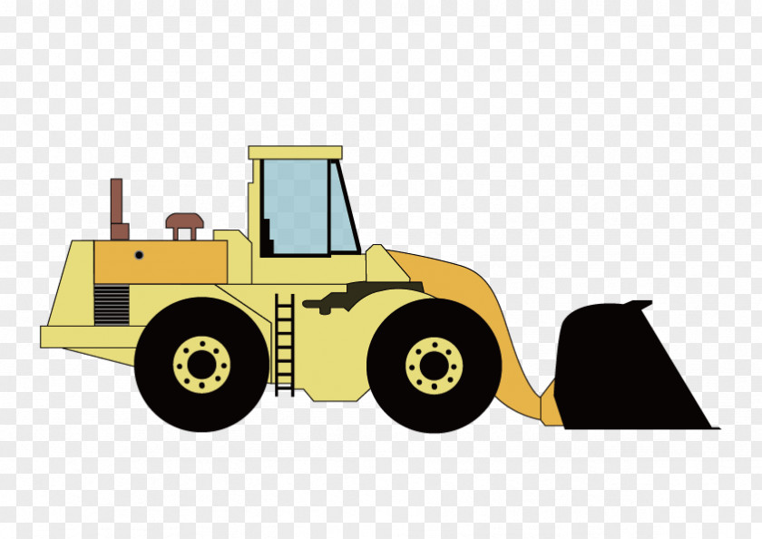 Vector Excavator Car PNG