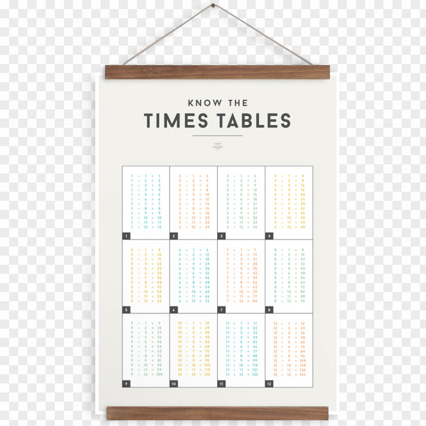 Wooden Hanger Calendar Line Font PNG