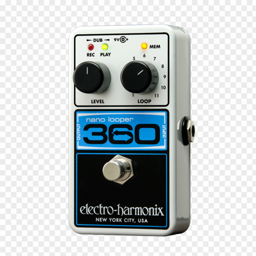 Electric Guitar Electro-Harmonix Nano Looper 360 Effects Processors & Pedals BOSS RC-1 Loop Station PNG
