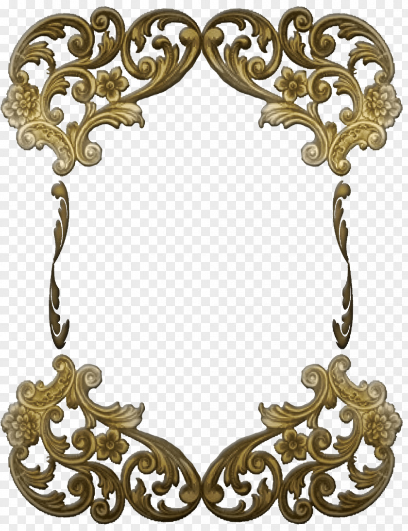 Gothic Victorian Era Picture Frames Clip Art PNG