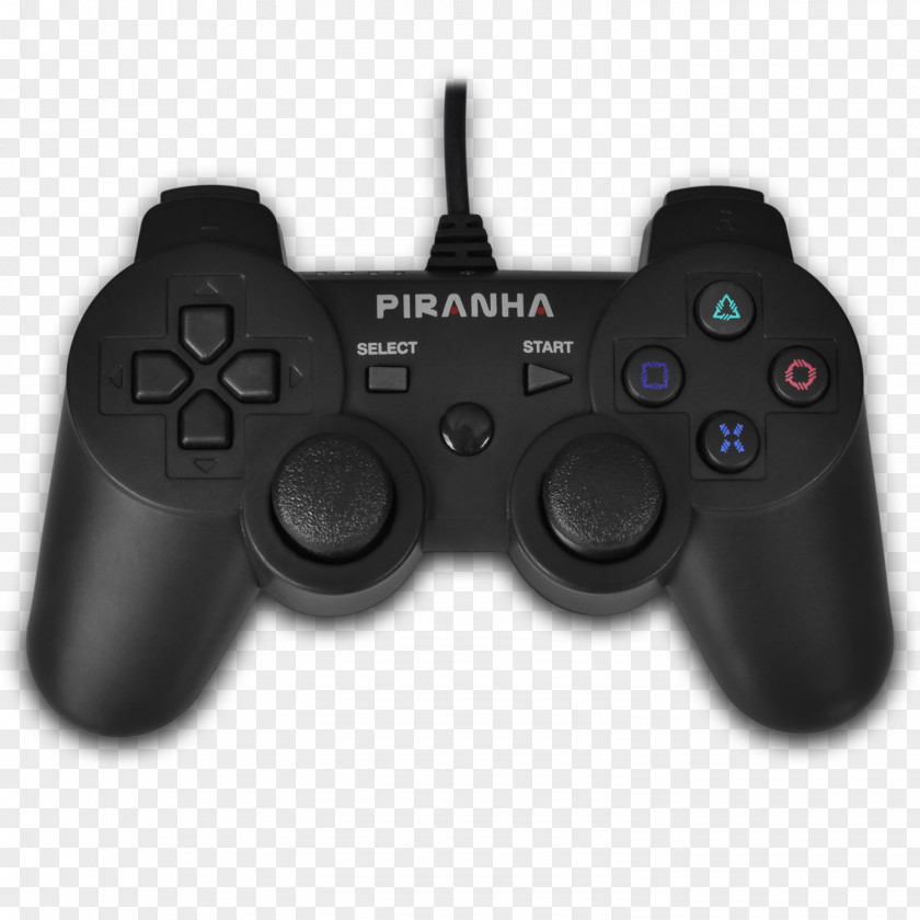 Joystick PlayStation 2 3 Black DualShock PNG