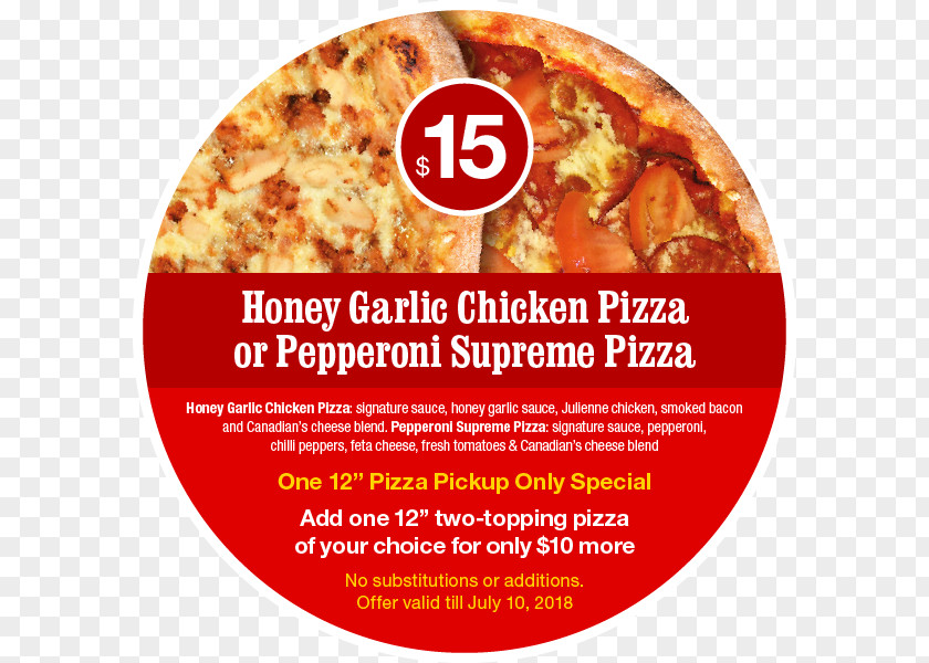 Special Pizza Canadian 2 For 1 Fast Food Taste PNG