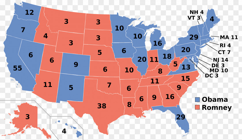 United States Presidential Election, 2012 US Election 2016 Elections, Electoral College PNG