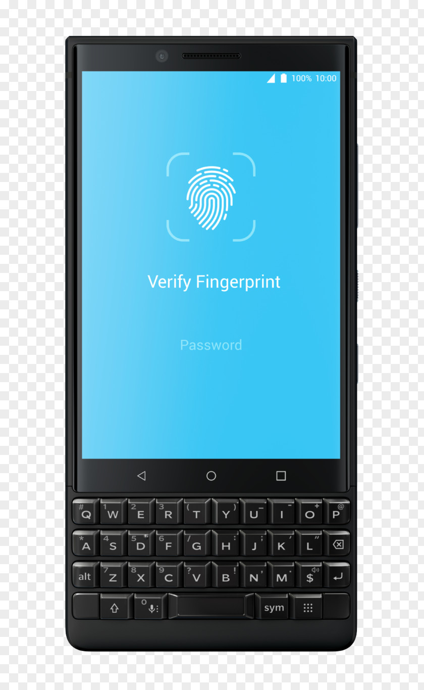 Blackberry BlackBerry KEYone Key2 Smartphone (Unlocked, 64GB, Silver) Classic PNG
