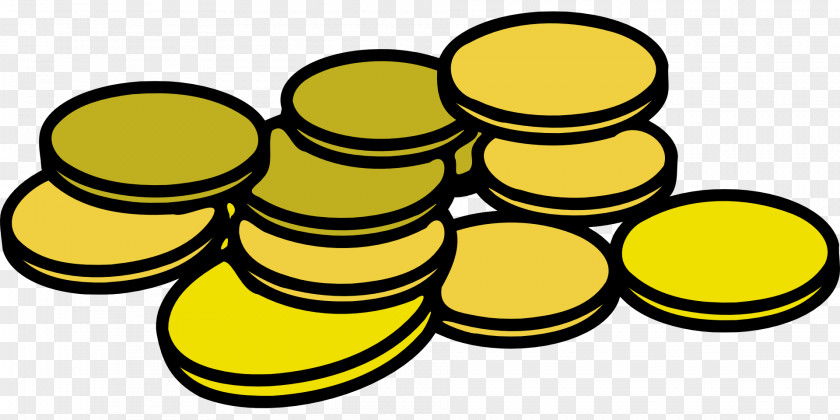 Coin Stack Gold Clip Art PNG