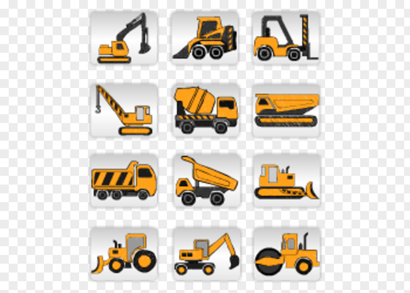 Small Construction Cliparts Heavy Machinery Architectural Engineering Loader Cement Mixers Clip Art PNG