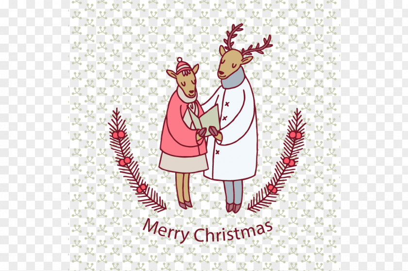 Reindeer Mother Santa Claus Christmas Elk Illustration PNG